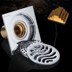 【伯利好】JC-M027-31 卫浴 水暖 五金 清扫口 卫生间铜地漏 防臭芯 洗衣机地漏 三通