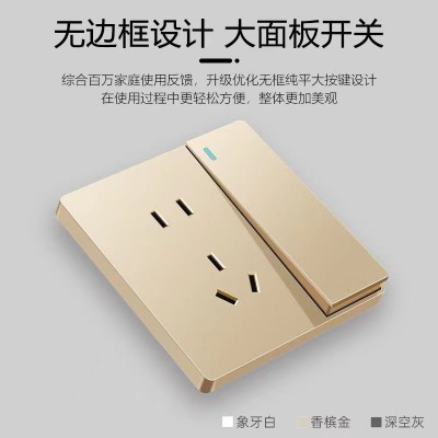 V2香槟金插座