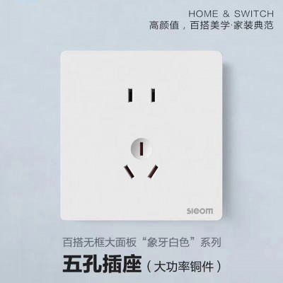 V2雅白插座