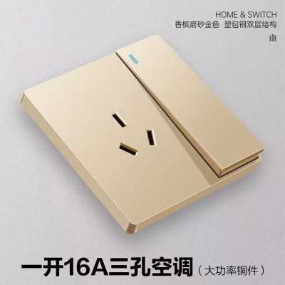 V2香槟金插座