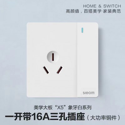 V2雅白插座