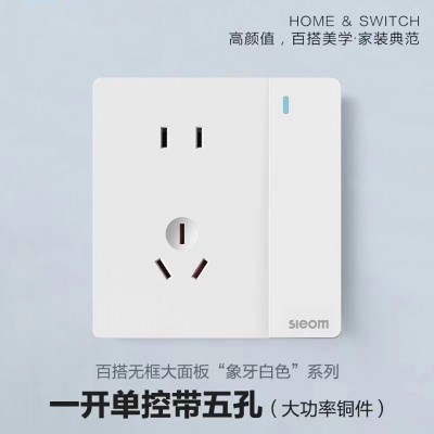 V2雅白插座
