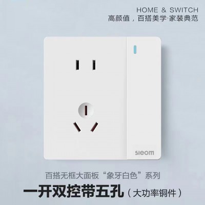 V2雅白插座