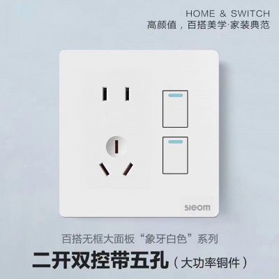 V2雅白插座