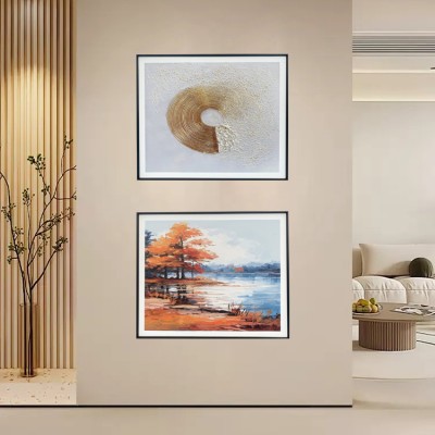 肌理餐厅JLCT15-22 客厅餐厅挂画 装饰背景画