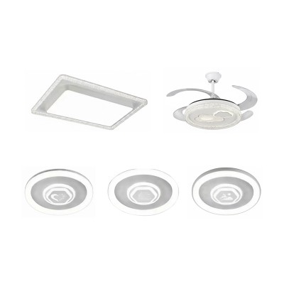 现代灯具套餐2 三室两厅灯具套餐 客厅餐厅卧室吸顶灯