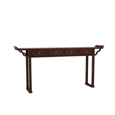 新中式风中堂长案、太师椅、方桌、实木家具、新中式风格实木家具