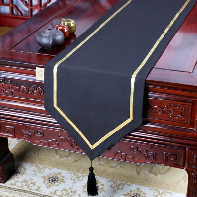 275桌旗 防水桌旗禅意茶席桌布茶几布床旗柜旗茶桌垫布长餐桌布