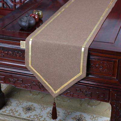 275桌旗 防水桌旗禅意茶席桌布茶几布床旗柜旗茶桌垫布长餐桌布