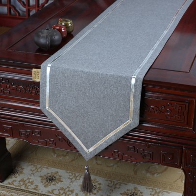 275桌旗 防水桌旗禅意茶席桌布茶几布床旗柜旗茶桌垫布长餐桌布