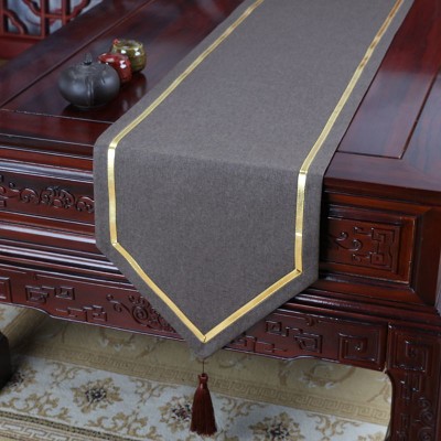 275桌旗 防水桌旗禅意茶席桌布茶几布床旗柜旗茶桌垫布长餐桌布