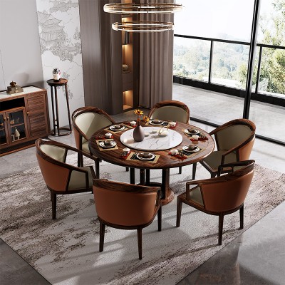 W11#圆桌/W9#鞋柜/W19#餐椅/W装饰柜 中式餐厅家具 实木餐桌餐椅 鞋柜 装饰柜